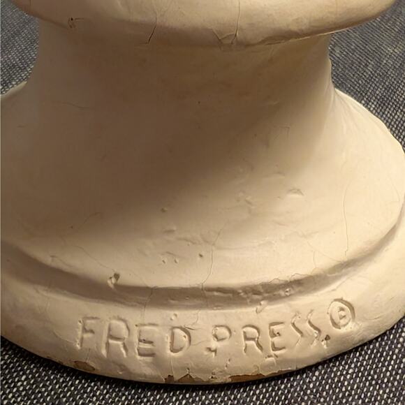 RARE Fred Press Vintage Mid Century Bust Sculpture, Goddess Circe as Child Youth - Picture 6 of 10